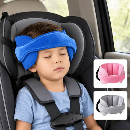 📢📢50% OFF !! ⏰Kids Car Seat Head Support Strap｜Plush Padded Adjustable Nap Rest Band