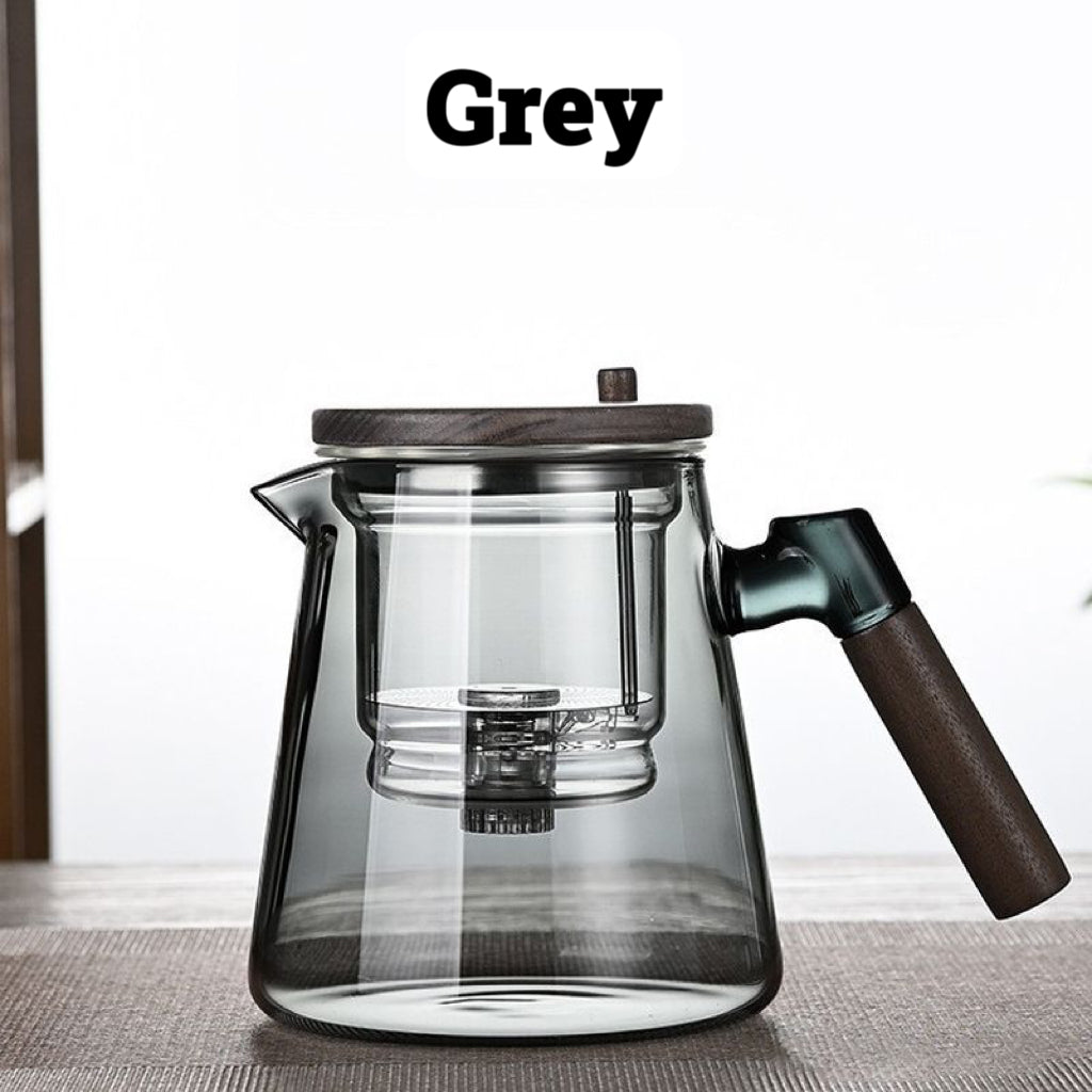 ♨️Leaves and water separation press teapot