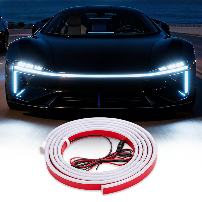 ⏳🔥LIMITED-TIME 50% OFF! ⏰Dynamic Scan HoodBeam Kit – Smooth Scanning LED Hood Light ✨