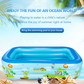 📢📢50% OFF !! ⏰ Children's Inflatable Pool – Sturdy PVC & easy setup – Perfect for backyard fun on hot days – safe and colourful for kids 🌞✨