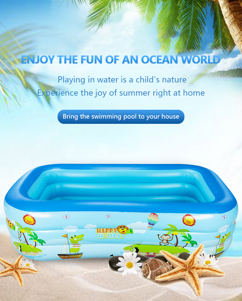 📢📢50% OFF !! ⏰ Children's Inflatable Pool – Sturdy PVC & easy setup – Perfect for backyard fun on hot days – safe and colourful for kids 🌞✨