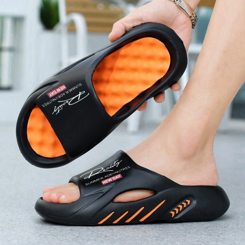 Non-Slip Thick Sole Cloud Slides for Men