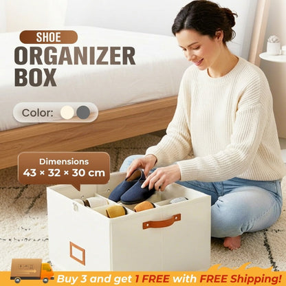 🎉 2026 Sale — Over 42,300 Sold!📦 Fabric Shoe Organizer Storage Box