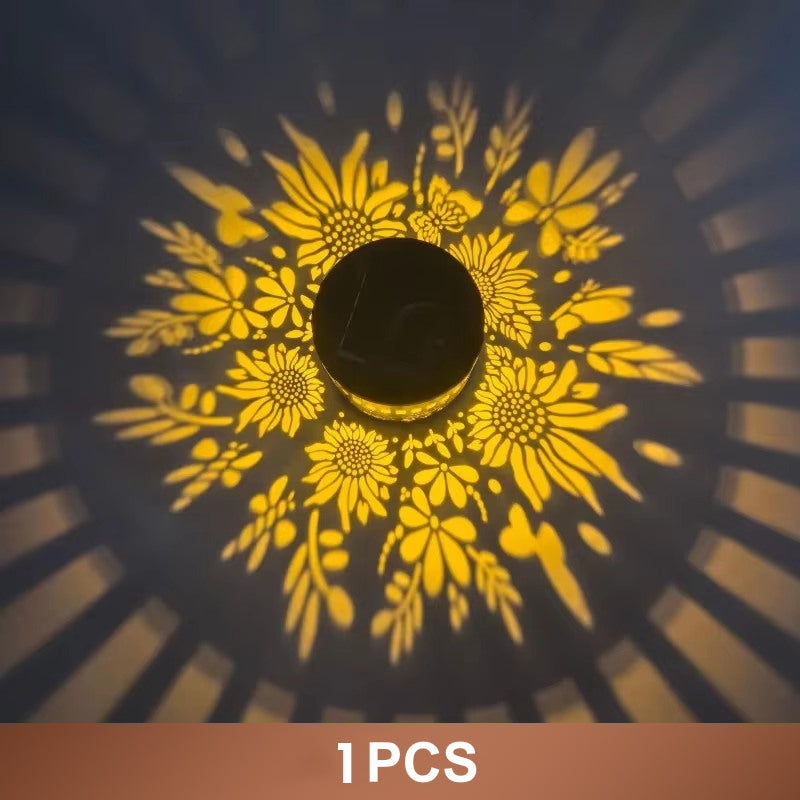 🌞50% OFF NOW!🌀Solar Mandala Light – Stunning Pattern Projection, 2-in-1 Floor & Wall Design & IP65 Waterproof Auto On/Off 🌿