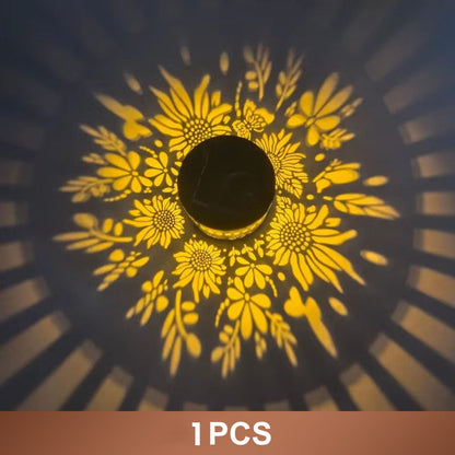 🌞50% OFF NOW!🌀Solar Mandala Light – Stunning Pattern Projection, 2-in-1 Floor & Wall Design & IP65 Waterproof Auto On/Off 🌿