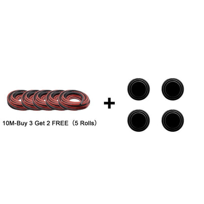 🔇5-hole Automotive Dust-proof and Shock-absorbing Sealing Strip
