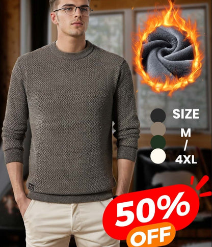 ✨Men's Warm Cozy Lined Crewneck Top🎁Ideal Gift