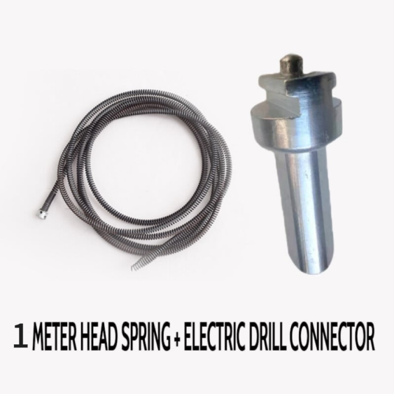 Electric Drain Dredging Spring - Professional Auger Cable for Unclogging Sinks, Bathtubs & Sewer Pipes