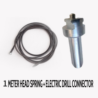Electric Drain Dredging Spring - Professional Auger Cable for Unclogging Sinks, Bathtubs & Sewer Pipes