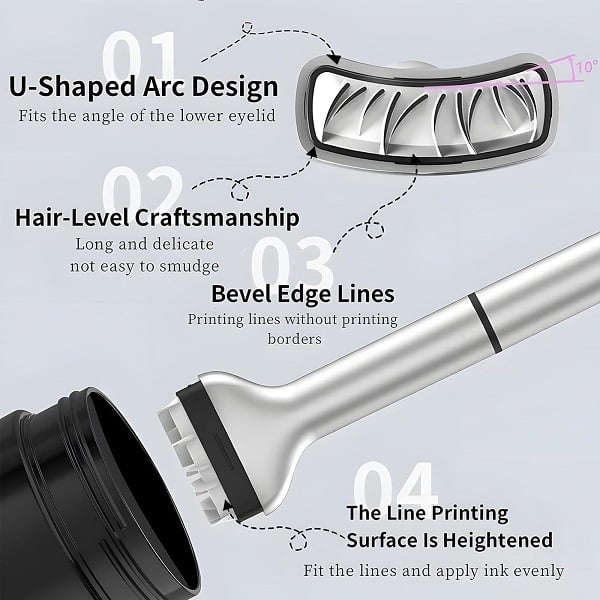 💖Waterproof 2-in-1 Eyeliner & Lower Eyelash Stamp Set