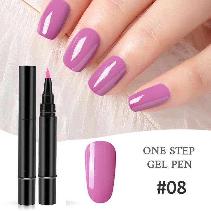 ✨One Step Nail Gel Pen🎨Free handheld mini UV nail lamp💡