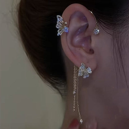🦋Butterfly Flowers Tassel Earrings🎀