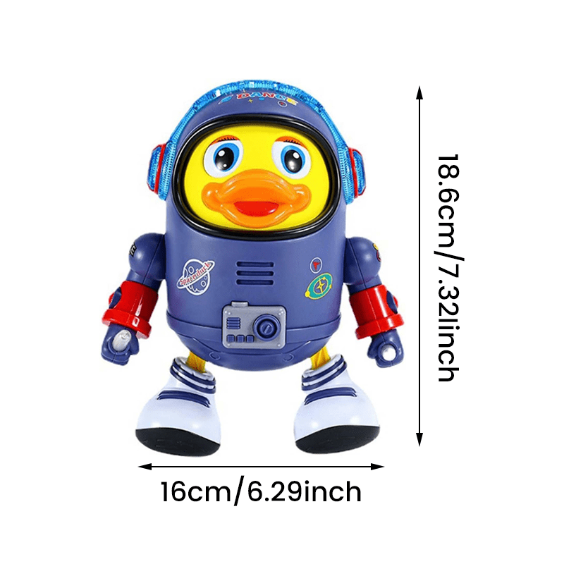 🦆50% OFF LIMITED TIME!✨Dancing Space Duck Toy - Interactive LED Light & Music with Solar Sensor for Fun Cosmic Dance Moves🌟🚀