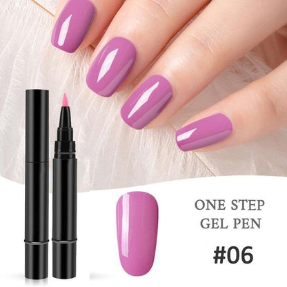 ✨One Step Nail Gel Pen🎨Free handheld mini UV nail lamp💡