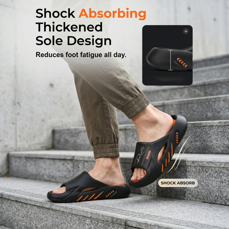 Non-Slip Thick Sole Cloud Slides for Men