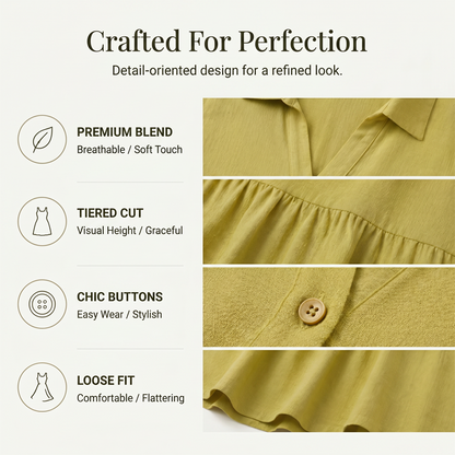 🥳2026 HOT SALE🥳Cotton-Linen A-Line Dress – Breathable, Everyday Chic