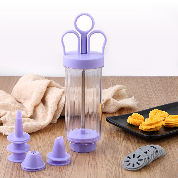 🍪Stainless Steel Cake Decorating Gun Kit – 18-Piece Piping Set, Fill & Decorate with Ease, BPA-Free