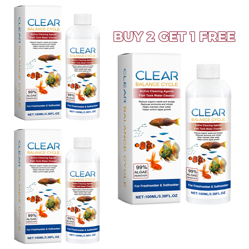 🐠BUY MORE GET MORE FREE💧Powerful Aquarium Water Clarifier – Clears Cloudy Water, Safe for Fish & Fast-Acting🌿