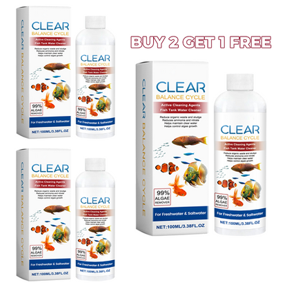 🐠BUY MORE GET MORE FREE💧Powerful Aquarium Water Clarifier – Clears Cloudy Water, Safe for Fish & Fast-Acting🌿