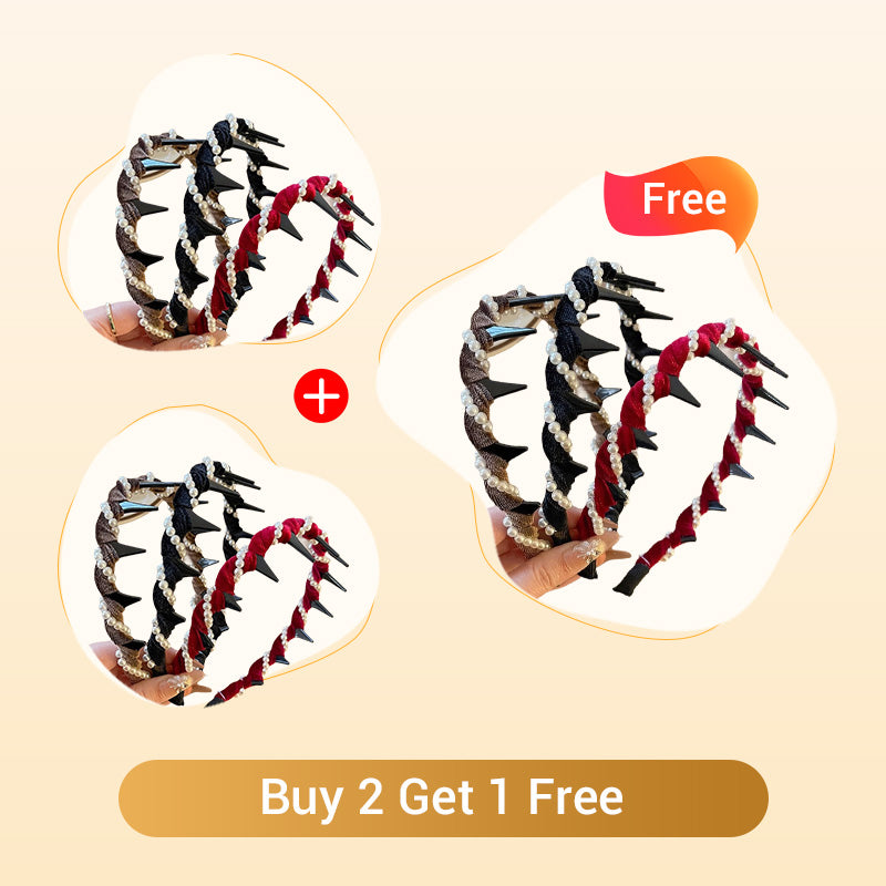 🔥Hot Sale🔥Vintage High Cranium Artificial Pearl Hairband（50% OFF）
