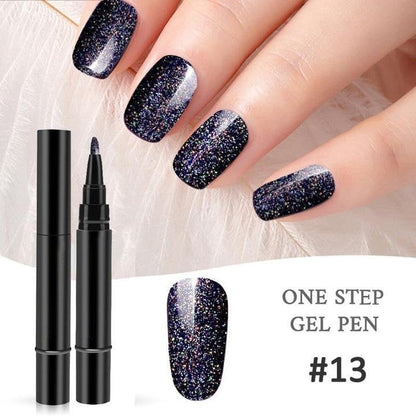 ✨One Step Nail Gel Pen🎨Free handheld mini UV nail lamp💡