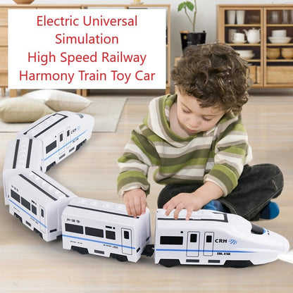 🎅Christmas gifts for kids🎁Hot Sale 50% OFF🔥Electric Universal Simulation High Speed Railway Harmony Train Toy