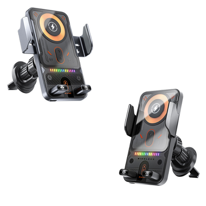 🔥HOT SALE 49% OFF🎁⚡Over 50,000 sold! 📱Smart 2-in-1 Car Rotating Mobile Phone Holder & Wireless Charger⚡