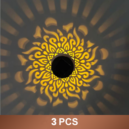 🌞50% OFF NOW!🌀Solar Mandala Light – Stunning Pattern Projection, 2-in-1 Floor & Wall Design & IP65 Waterproof Auto On/Off 🌿