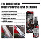 Multifunctional Metal Rust Remover Spray - Fast-Acting Rust Converter for Cars, Tools & Metal Surfaces