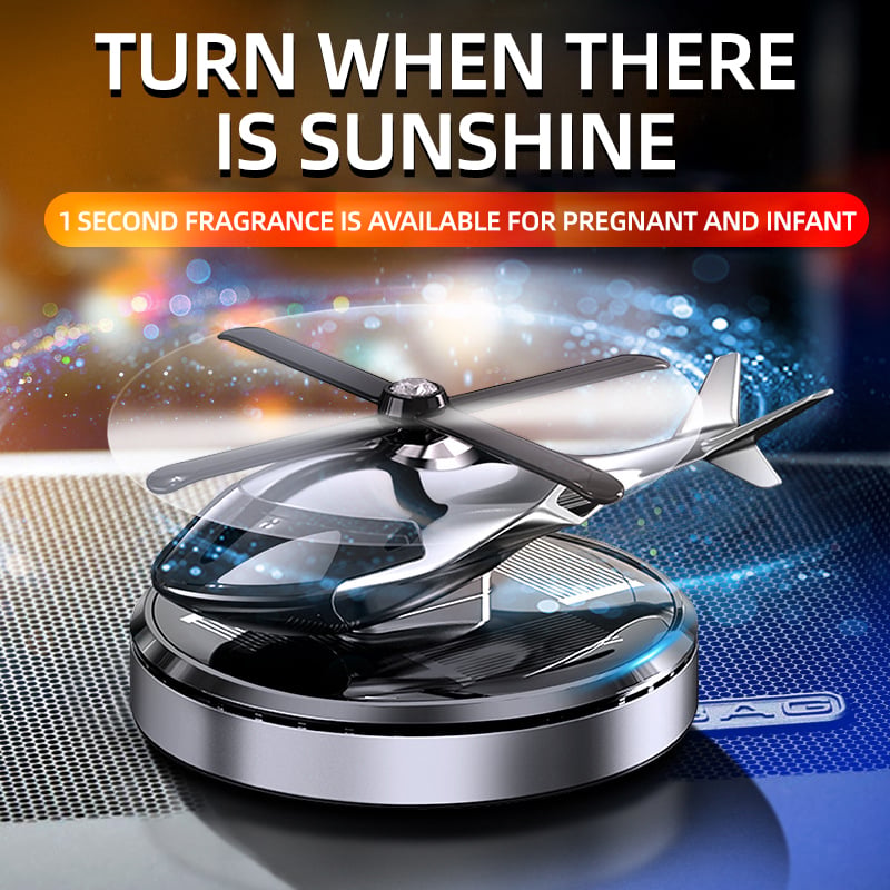 📢📢50% OFF !! ⏰ Metal Solar Helicopter Air Freshener