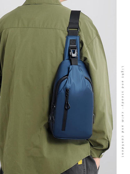 🎒 LIMITED-TIME 50% OFF! ✨ Adjustable Oxford Cloth Crossbody Chest Bag – Slim, Multi-Pocket, Lightweight 🖤