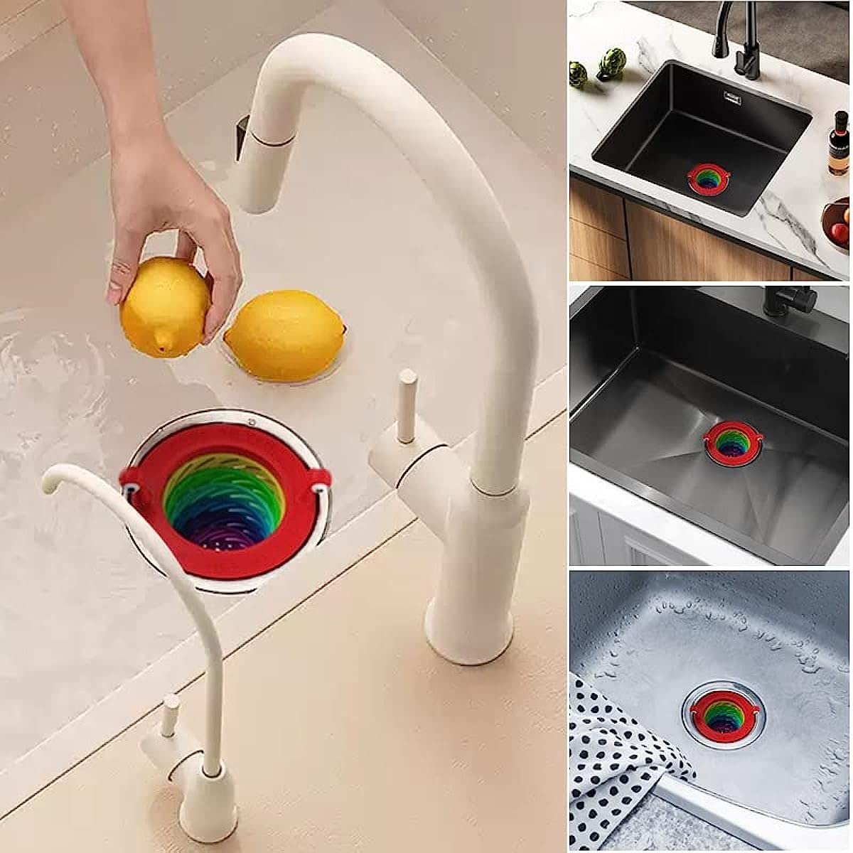 🎉 2026 Sale — Over 50,000 Sold!👾Foldable Rainbow Monster Sink Strainer 🌈