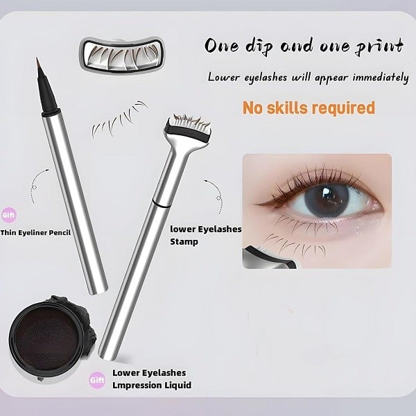 💖Waterproof 2-in-1 Eyeliner & Lower Eyelash Stamp Set