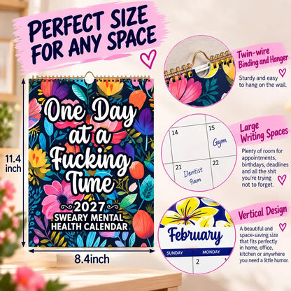 📅 2027 Sweary Humor Wall Calendar