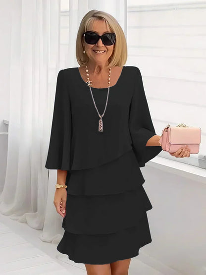 ✨Women's Tiered Ruffle Dress with Flared Sleeves
