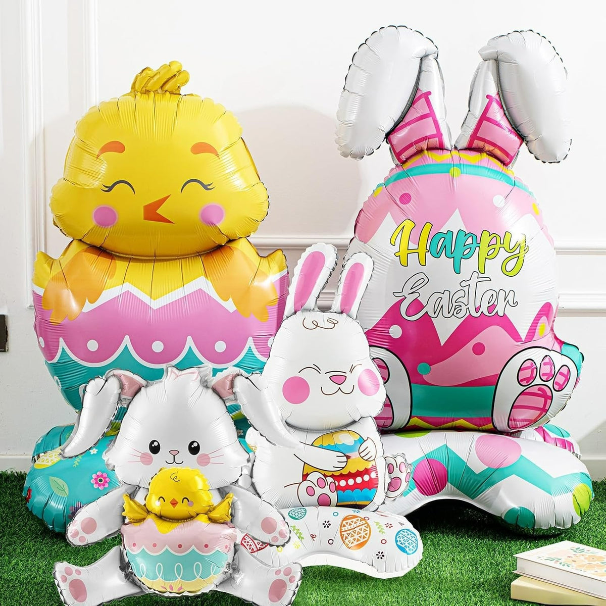 🐰🎉Giant 3D Standing Bunny Balloon Self-Supporting Festive Cheer