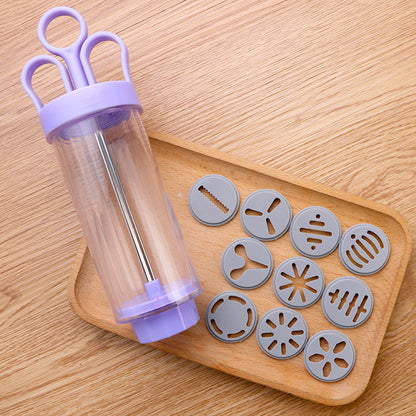 🍪Stainless Steel Cake Decorating Gun Kit – 18-Piece Piping Set, Fill & Decorate with Ease, BPA-Free