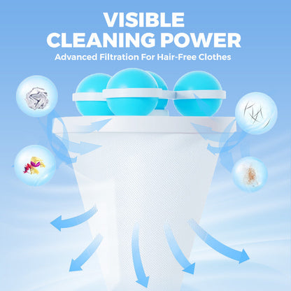 🧺BUY 1 GET 2 FREE🧼Floating Lint Mesh Bag – Catches hair & lint, reusable, protects washing machine & drain🚿✨