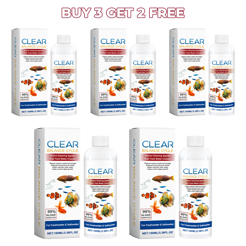 🐠BUY MORE GET MORE FREE💧Powerful Aquarium Water Clarifier – Clears Cloudy Water, Safe for Fish & Fast-Acting🌿