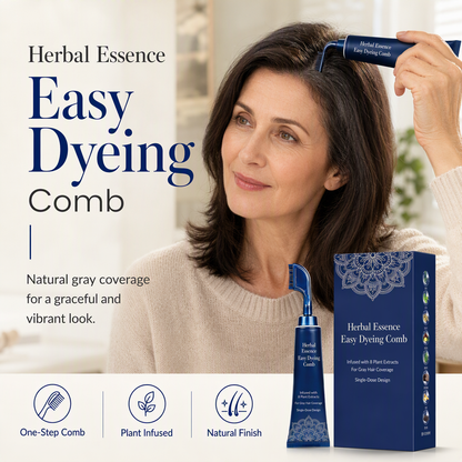 Plant-Based Comb-In Hair Color – 95% Gray Coverage, Ammonia-Free