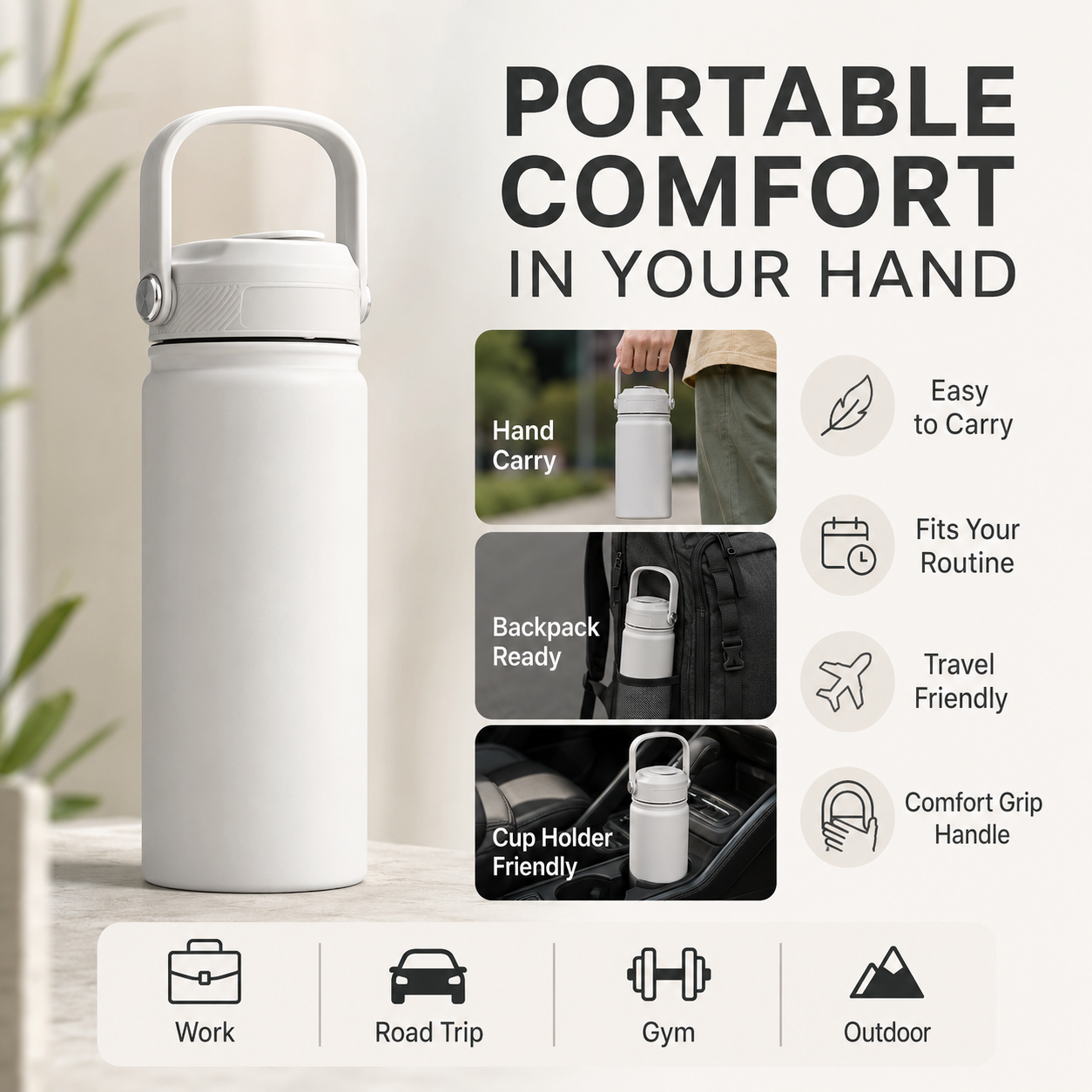🏖️Summer Hot Sale 50% OFF🏝️❄️Portable heat preservation you can hold! 🔥Premium Stainless Steel Insulated Tumbler
