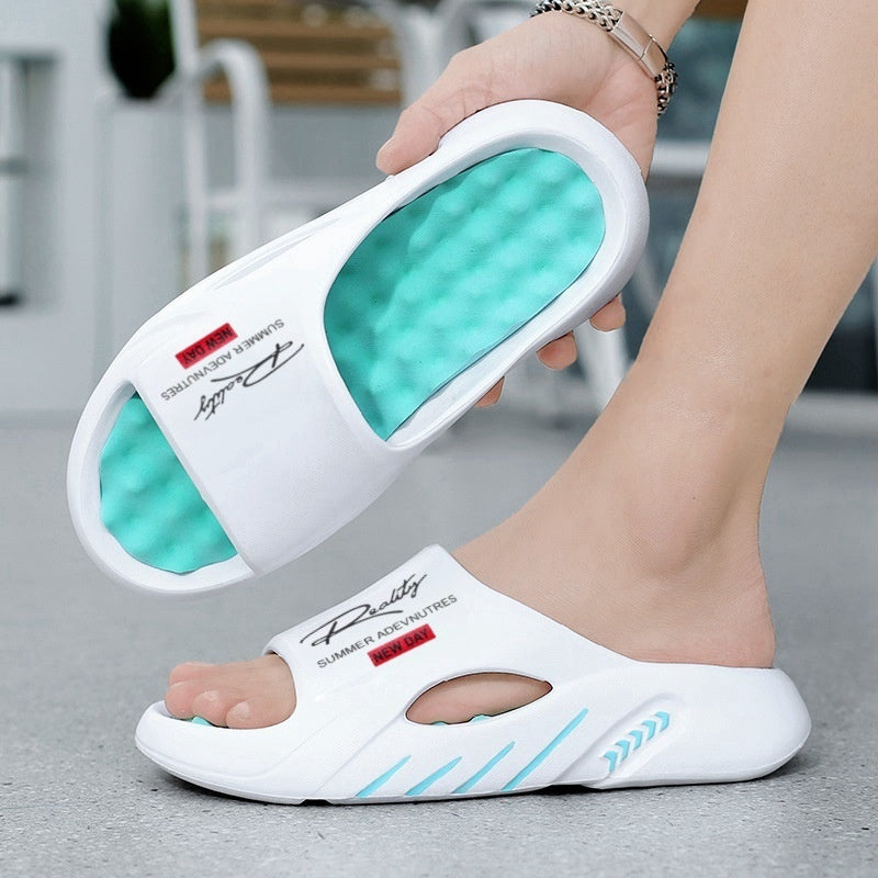 Non-Slip Thick Sole Cloud Slides for Men