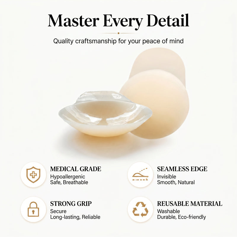 💞Buy 1, Get 1 FREE!🌈✨Invisible Adhesive Nipple Covers with a Lifting Effect for Women
