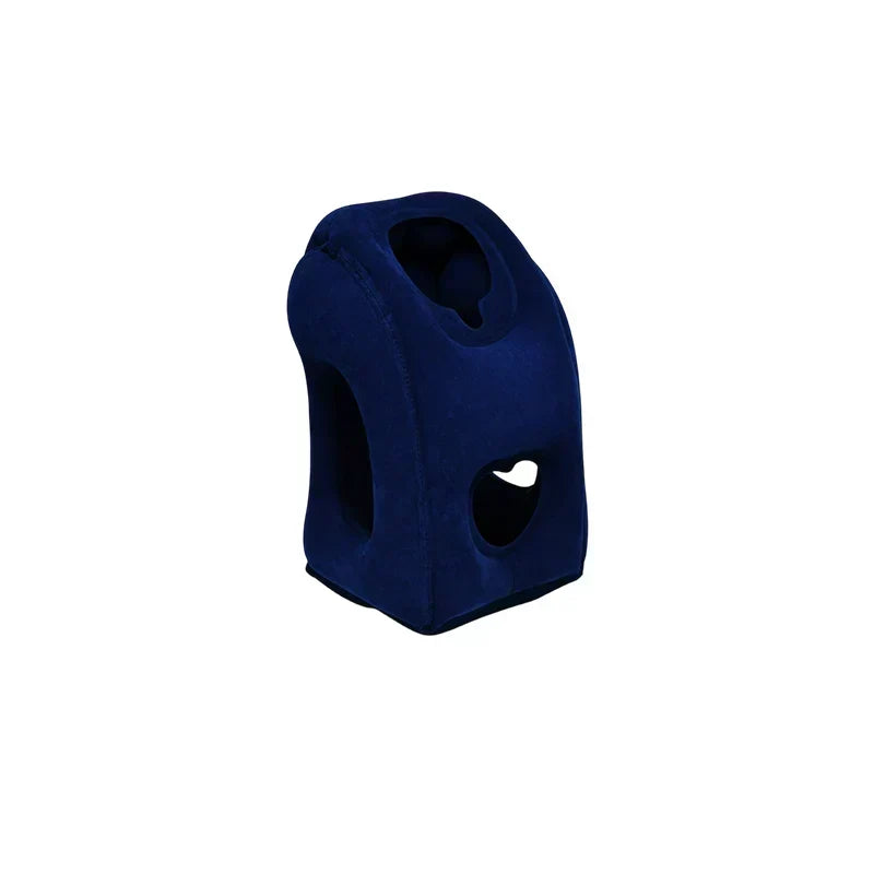⏳ LIMITED-TIME 50% OFF✨Inflatable Ergonomic Hollow-Cutout Travel Pillow✈️ – PVC Flocking, Quick Inflate, With Storage Bag ✨Sleep Comfortably on Flights & Trips