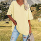 🌷🌷2026 Summer Sale 50% OFF☀️Women's Summer Half Sleeve Casual Loose Fit Cotton Tunic T-shirt
