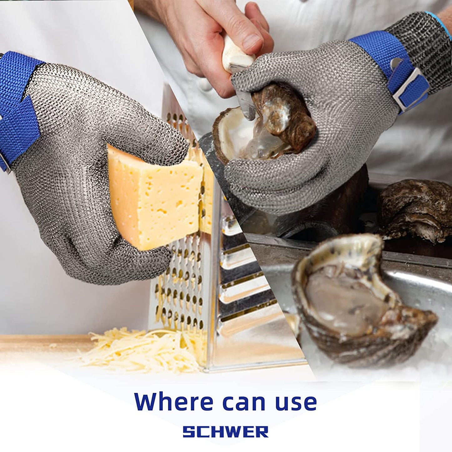 🥳2026 HOT SALE🥳Stainless Steel Mesh Glove – Highest A9 cut level, perfect for butchers & chefs. No more knife accidents! 🔪🚫