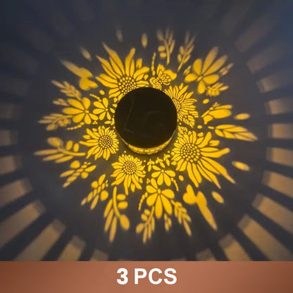 🌞50% OFF NOW!🌀Solar Mandala Light – Stunning Pattern Projection, 2-in-1 Floor & Wall Design & IP65 Waterproof Auto On/Off 🌿