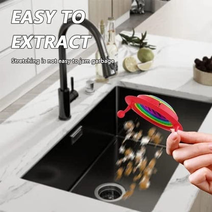 🎉 2026 Sale — Over 50,000 Sold!👾Foldable Rainbow Monster Sink Strainer 🌈