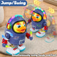 🦆50% OFF LIMITED TIME!✨Dancing Space Duck Toy - Interactive LED Light & Music with Solar Sensor for Fun Cosmic Dance Moves🌟🚀