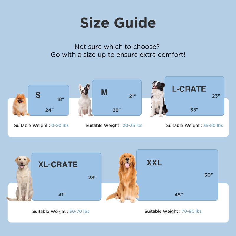 ❄️Breathable Pet Cooling Mat – No Water or Electricity Needed, Machine Washable, Lightweight & Portable, Safe Fabric Cooling for Dogs & Cats in Crate, Car & Home